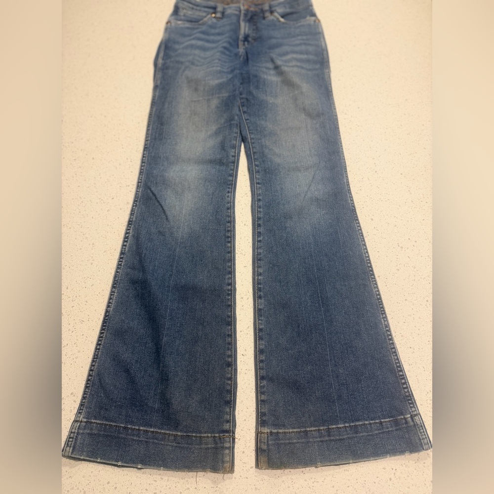 Wrangler Trouser Boot Jeans Women’s 27x36 Western Denim Bootcut Cowgirl - Picture 6 of 10